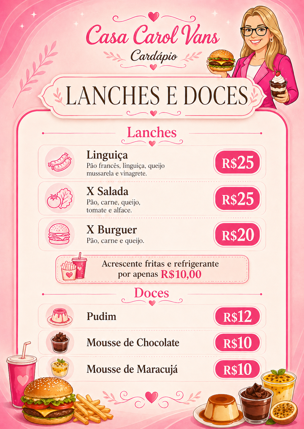 Lanches e Doces