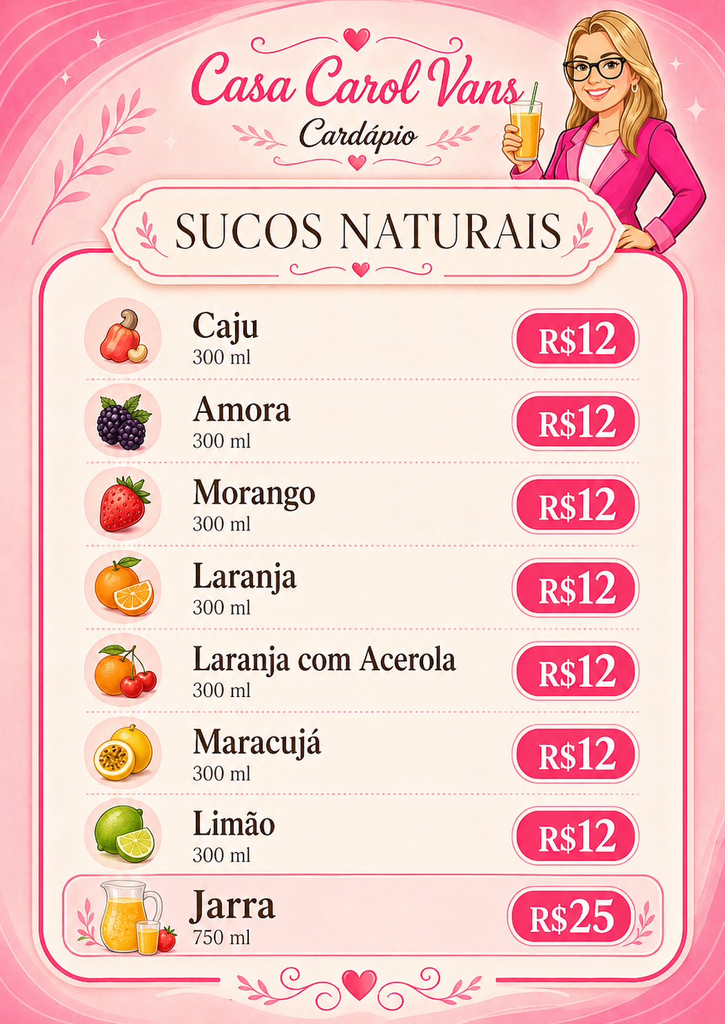 Sucos Naturais